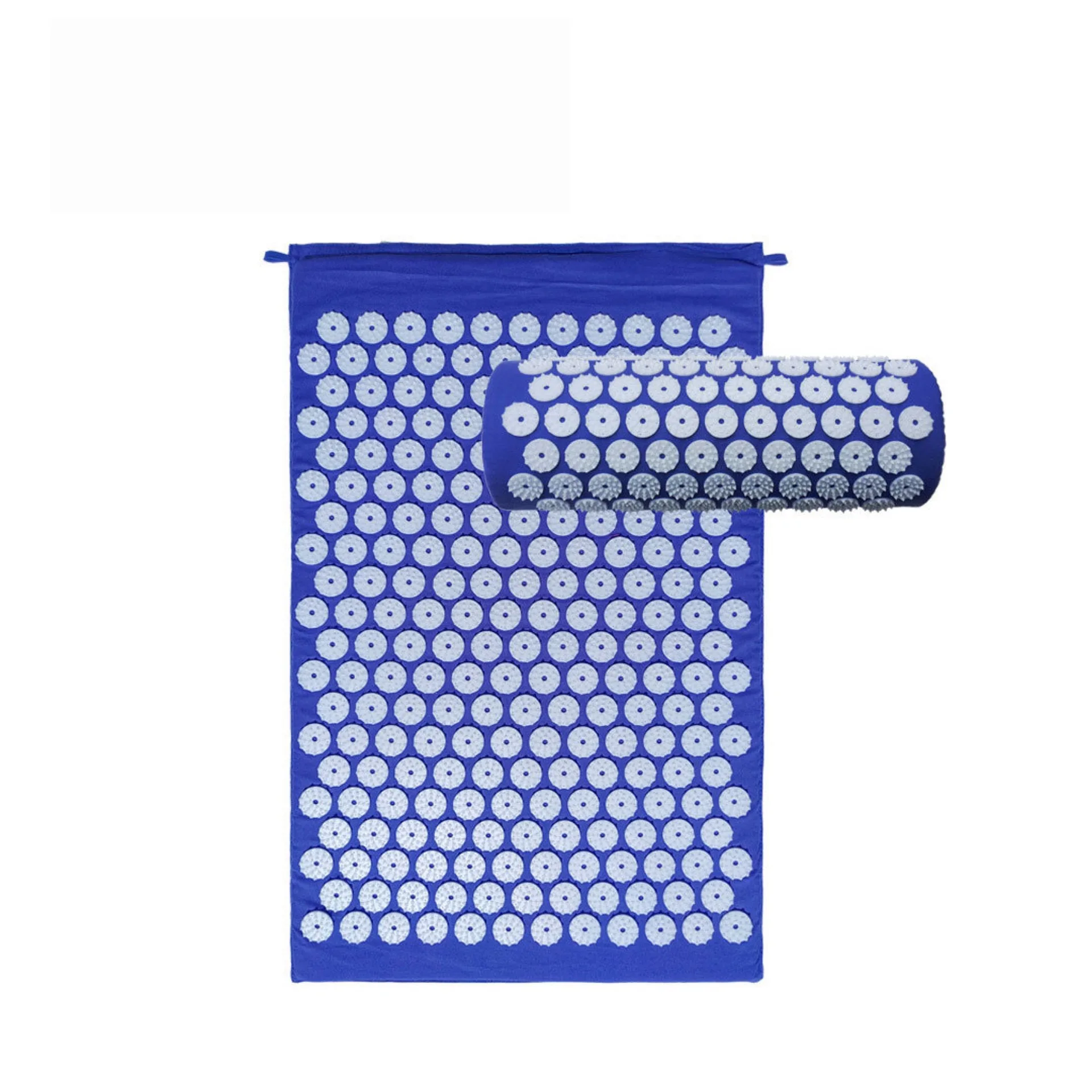 High Quality Portable Massage Cushion Acupressure Stress Relief Yoga Massage Set Acupuncture Needle Mat With Pillow