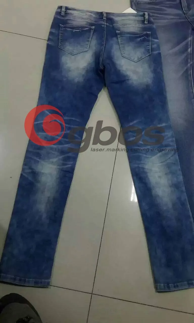 GBOS Jeans Laser Washing Machine Denim Dry Processing Machine Denim Jeans Laser Washing Engraving Marking Machine