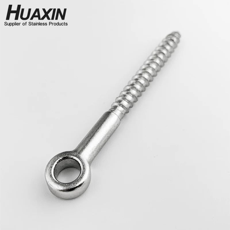 Stainless Steel Lag Eye Screw Eye Bolt Wood Rowing Racks, Hammock, Awning Hanging Chair Swing Chair Fixed Cable, Chain Basket