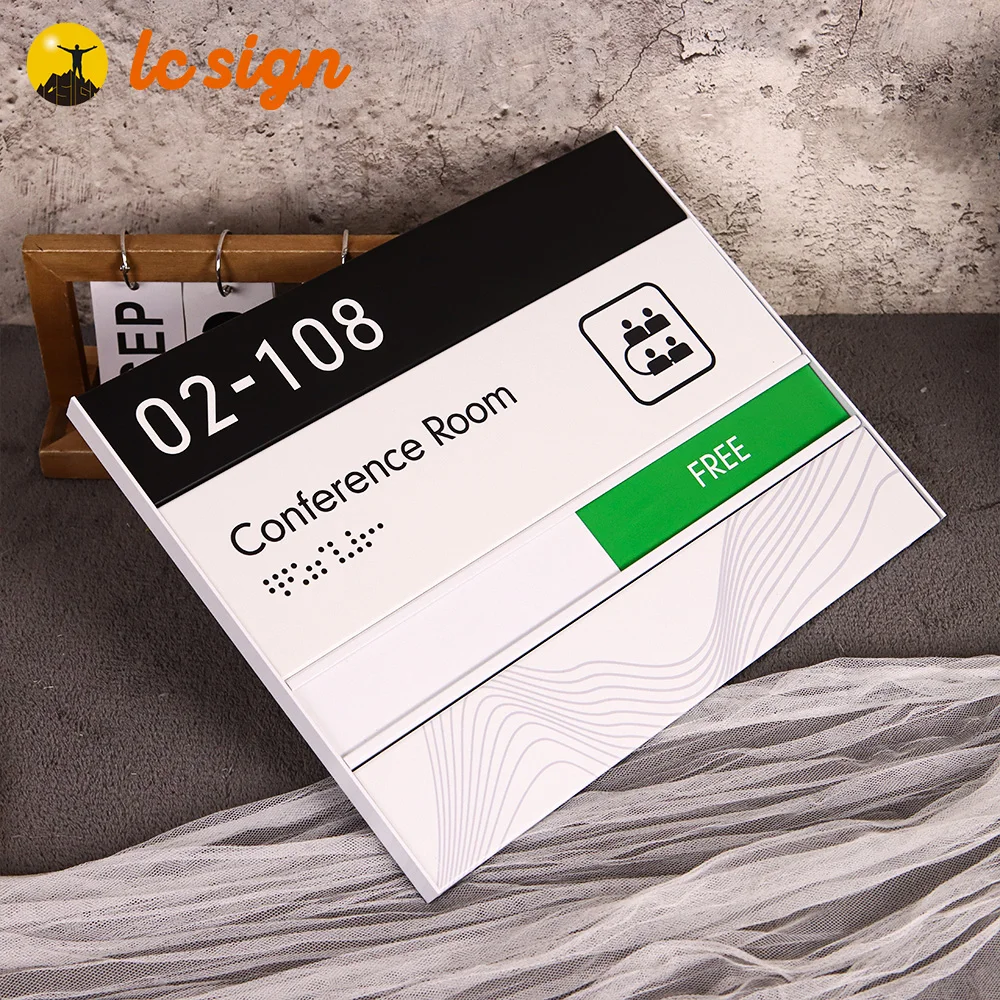 Manufacturer Custom Replaceable Nameplate Signs House Numbers Stainless Steel Apartment Door Plate Office Door Sign