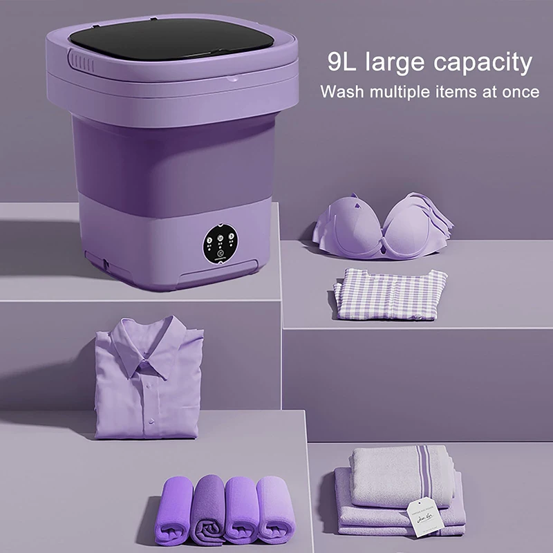 Folding Portable Mini Washing Electric laundry Clothes small mashing Machine