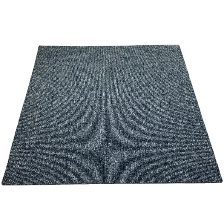 Blue elegant PVC wear-resistant removable replacement musician tile carpet for living rooms