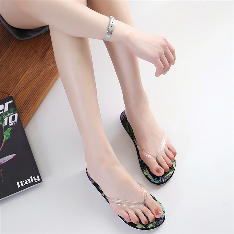 Summer Beach Custom Logo Wholesale Casual Comfortable House Indoor Outdoor Womens Flip-Flops Slipper Flip Flops Women