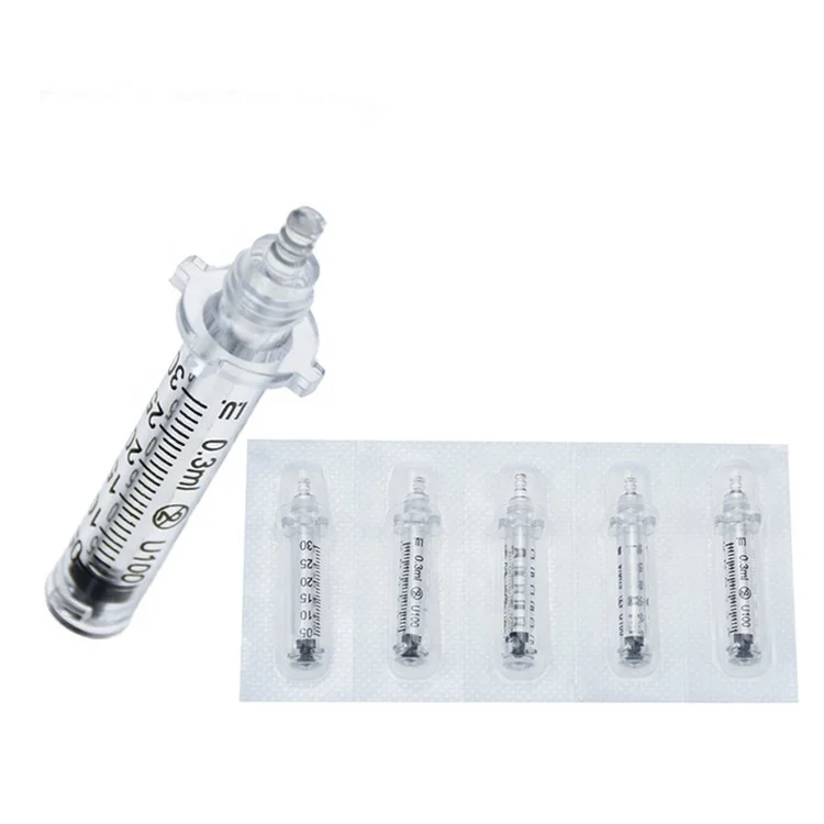 0.3ml 0.5ml Disposable Plastic Ampoule/Syringe/Needle for Hyaluronic Aicd Pen/Gun