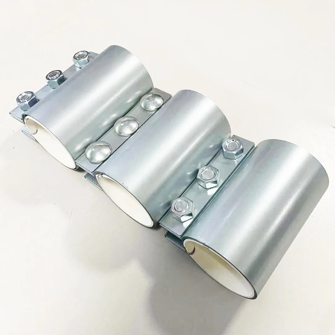 3 inch / 76 mm Stainless steel pipe connector Galvanized quick bolt sleeve coupling for pneumatic conveying system