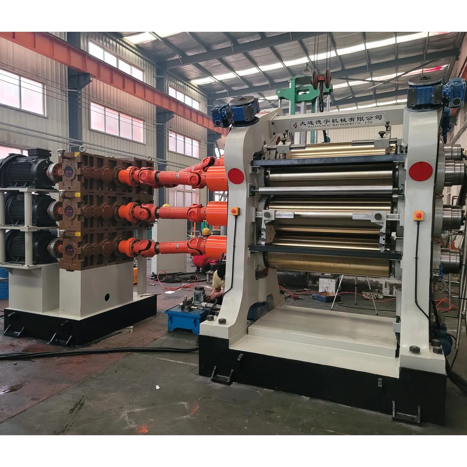 Factory price calendering mill four roll rubber calender XY-4 710 x 2130