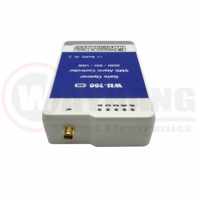 WH-300 GSM 3G 4G Cellular RTU SMS Remote Controller Alarm System With 2 Digital Inputs App Control For Automation Monitoring