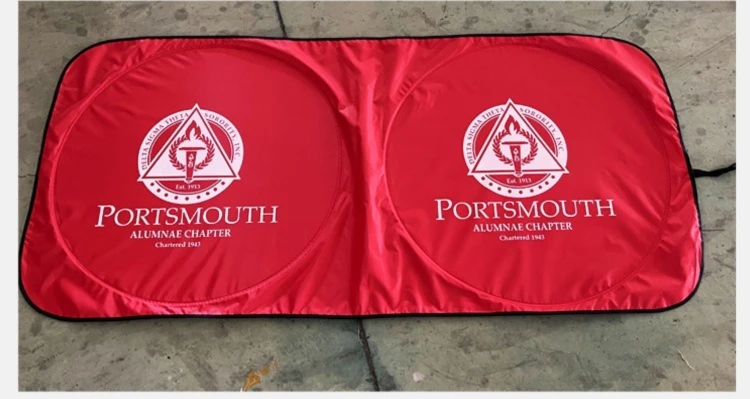 Factory custom LOGO gift car accessories foldable retractable protection Front car Windshield Sun Shade uv rays