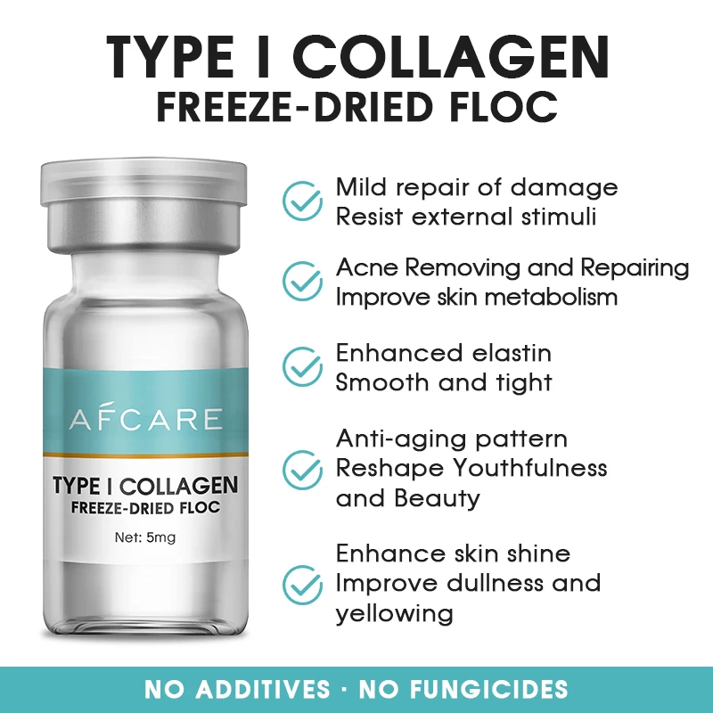 Face-Serum-Capsules Paraben-free Anti-aging & Moisturizing and Oligopeptide & Collagen Peptide Repair Freeze-dried Powder