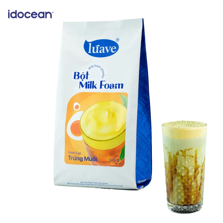 Best-Selling Salted Egg Milk Foam Powder Flavor Food Ingredients for Beverages OEM ODM Vietnam Factory FSVP Certificate