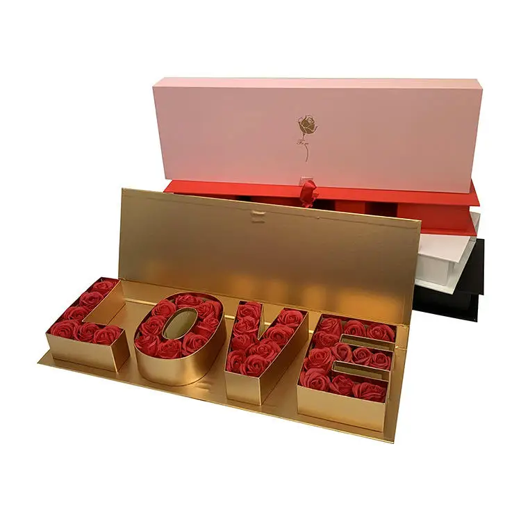 FAMA Wholesale Unique Elegant Cardboard Paper Flower Gift Box With Custom Logo