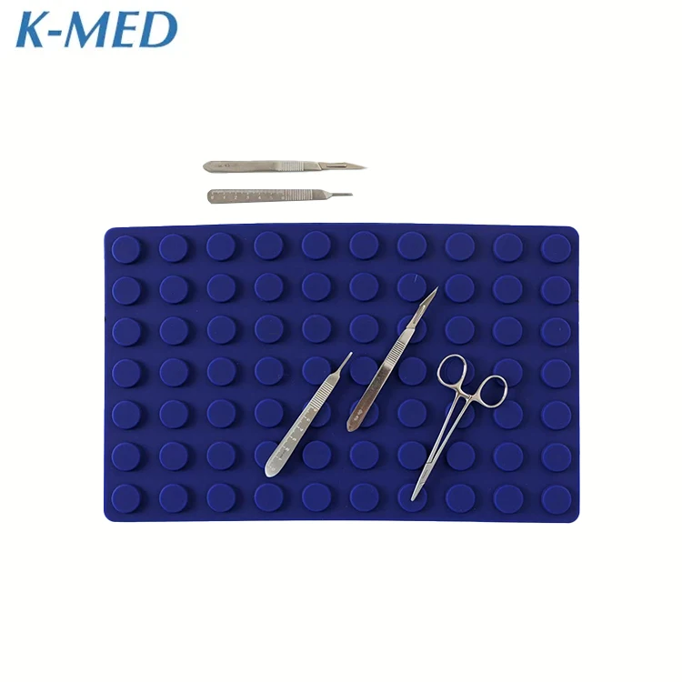 Surgical Magnetic Instrument Mat Blue Reusable Magnetic Mat