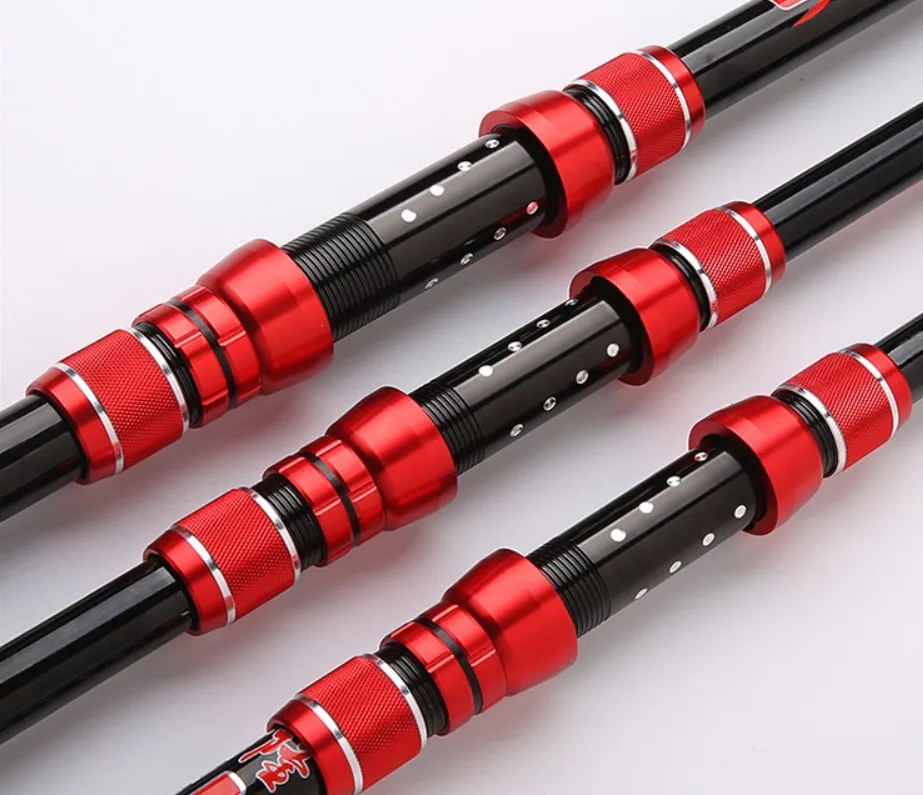 2.1M 2.4M 2.7M 3.0M 3.6M 3.9M 4.2M 4.5M Sea Saltwater Carbon Fiber Telescopic Fishing Spinning Rod
