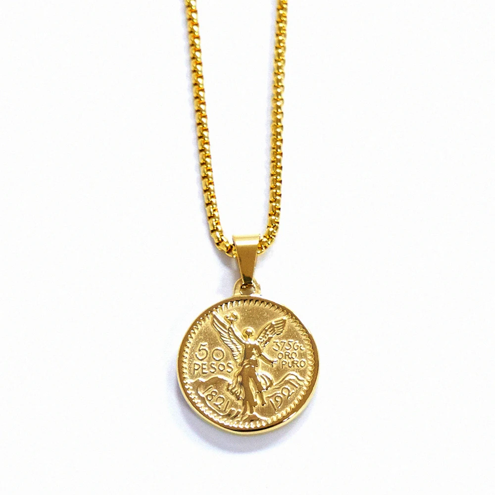 Cheap price stainless steel custom available coin holder pendant