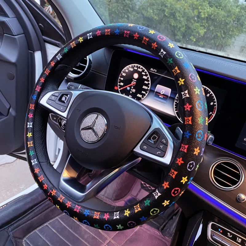 Bling Diamond Car Steering Wheel Cover Fashion  Accessories Decoration and Protection
