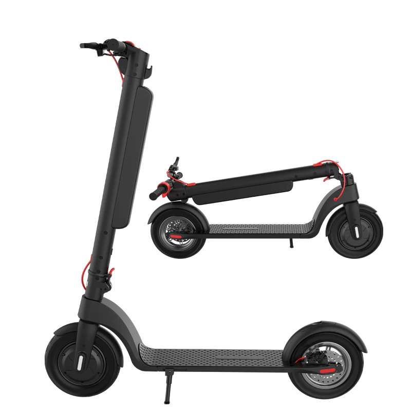 
hot sale Black OEM portable folding LCD display LED light X8 mobility electric scooter for adult 
