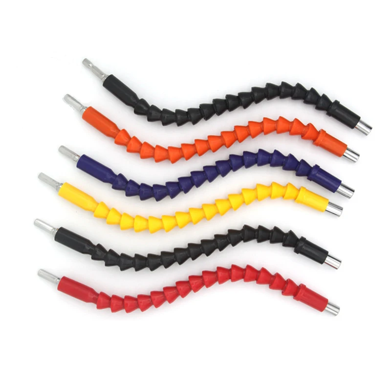 Universal flexible shaft plastic universal thickened extension hose electric drill connection shaft accessories multi color