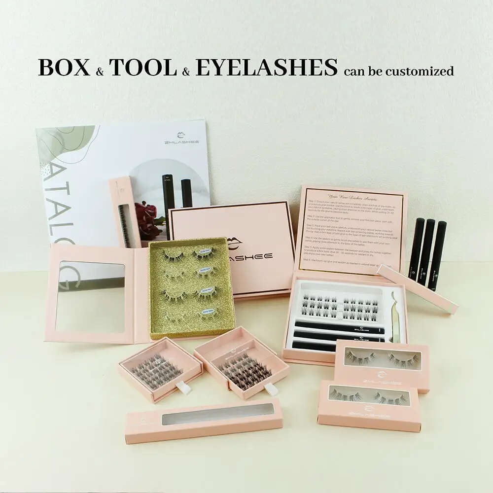 New Arrival Pre-cut Lash Extensions DIY Cluster Faux Mink Eyelashes Segment Lashes