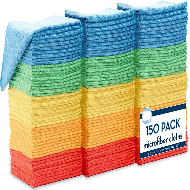 Microfiber Cleaning Cloths, Lint Free, Absorbent, Streak Free, Non-Abrasive, Reusable and Washable