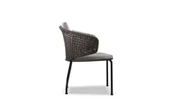 High End Restaurant Furniture Rattan Armrest Chair Exterior Arm Chairs