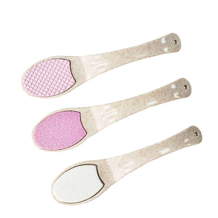 Good selling Professional Wheat Straw Handle Hard Dead Skin feet Callus Remover Pedicure Rasp Sanding Foot File