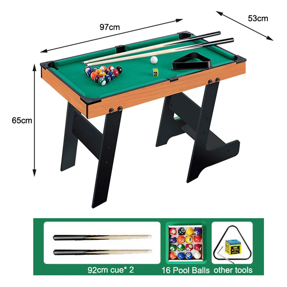 Mini Pool Table Top Games 36-Inch Tabletop Billiards Table Set with 16 Pool Balls 2 Cues 1 Triangle Rack 2 Chalks & 1 Brush