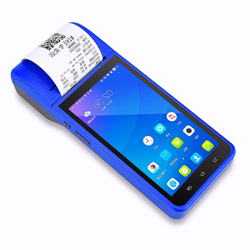Zj6000 Android 8,1 биллинговый Pos-терминал 3g 4g все в одном кассовый аппарат Портативный Мобильный Pos-терминал системы точки продажи