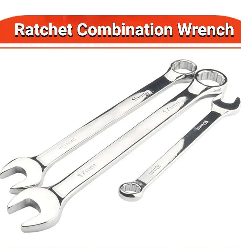 GULI OEM Chrome Vanadium Steel Metric Spanner Deep Double Ended Ring Wrench For Auto Repair