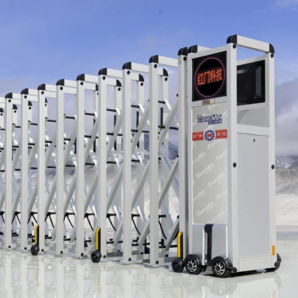 Thailand Motorized Collapsioble gate Building Electric Auto Door for gym