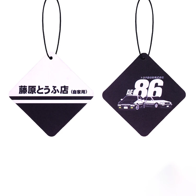 OEM Color Flavor Gentle Square Car Freshener Custom Paper Hanging Air Car Freshener