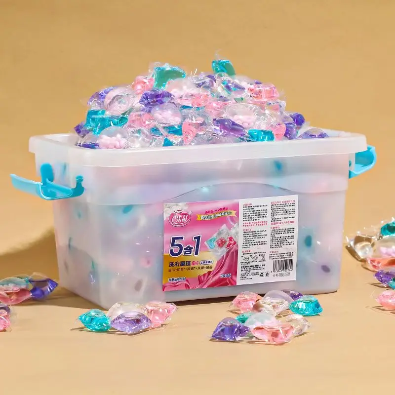 2024 new arrival private brand 100 8g washing capsules laundry detergent pods 5in1 liquid cleaning product amazon top seller