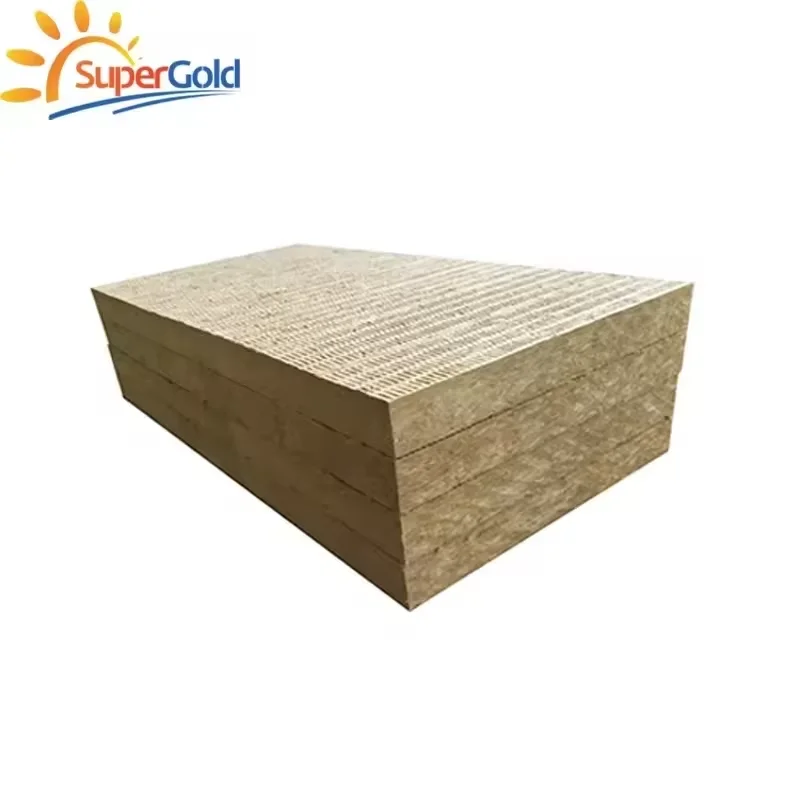 SuperGold Mineral Rock Wool 100Kg/M3 Sound Insulation Rock Wool board Rock Wool for Sandwich Panel