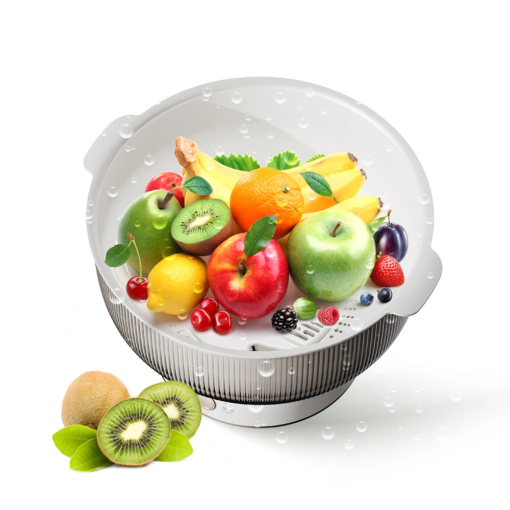 OEM USB Type C Charge 3.5L Large Capacity Rechargeable Food Purifier Fruit and Vegetable Washing Machine For Kitchen and Outdoor