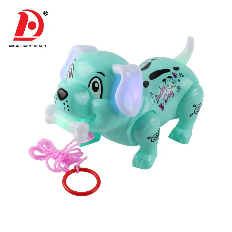 HUADA Plastic Funny Animal Pet Cute Battery Operated Electric Walking Dog Toy Set for Baby