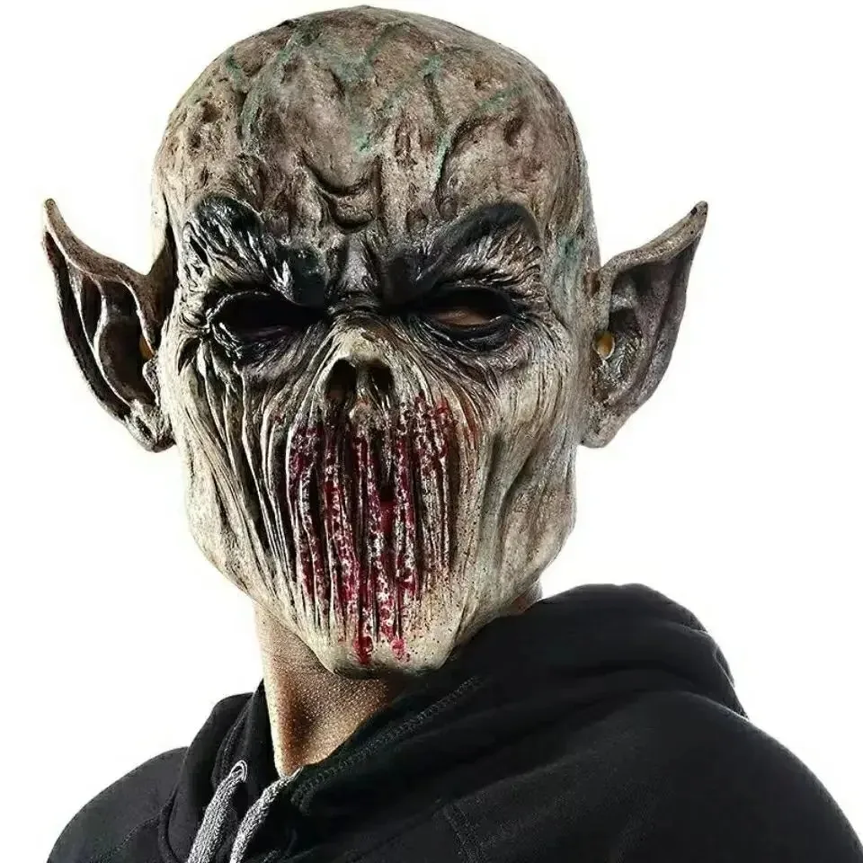 Zombie Mask Scary Halloween Terror Ghost Devil Mask Cosplay Prop Dance Party Scary Biochemical Vampire Dress Up Mask