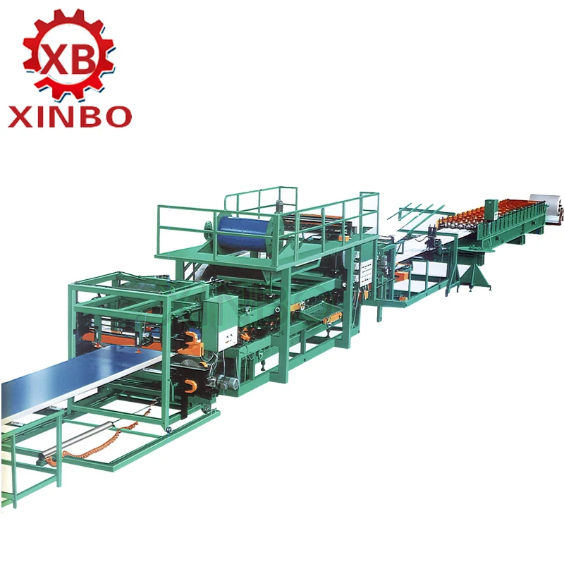 Colored Glaze Steel Sandwich Roof Wall Panel Making Machine EPS Panel Press Machine product line roll forming machine