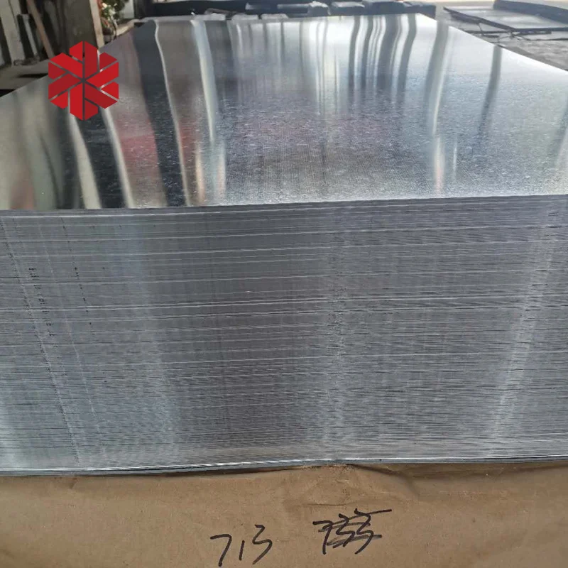 Hot Dip Galvanized Steel Plate 5mm Thickness Single Sided g3302 Galvanized Sheet 4 ft x 8 ft