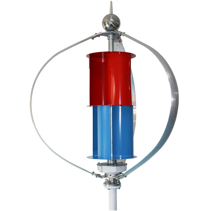 Vertical Axis Wind Power Generator 3KW Small Wind Turbine 48V Alternative Energy System