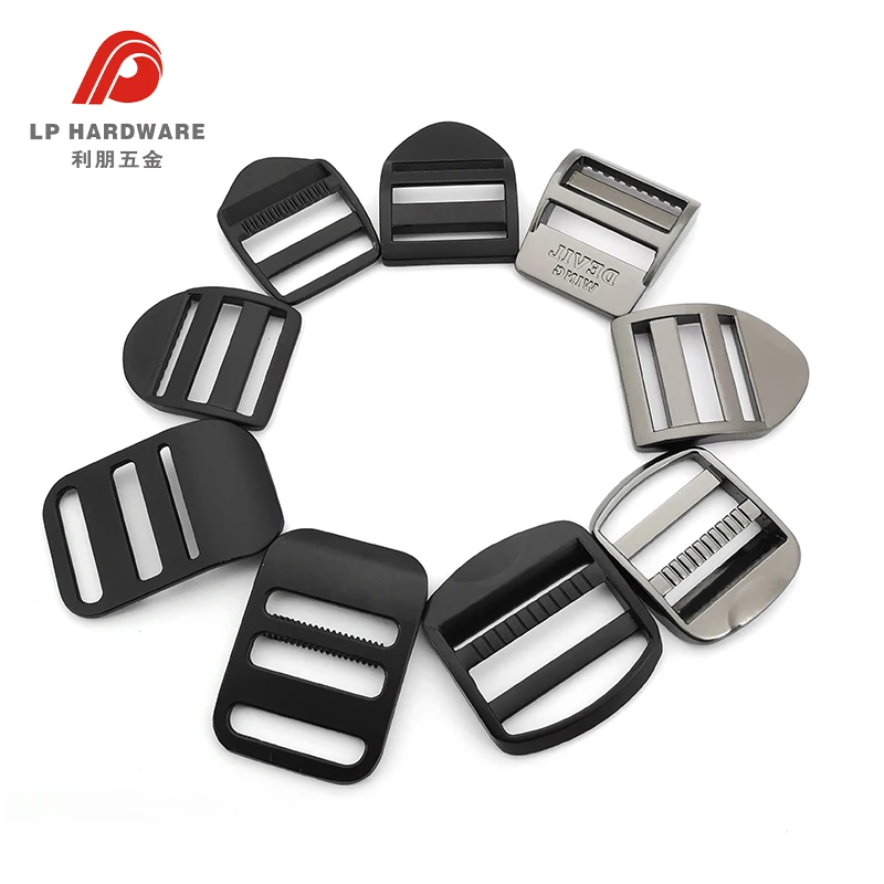 Adjustable Zinc Alloy Slider Buckles 1 inch Metal Ladder Lock Buckle for Backpack Strap Accessories