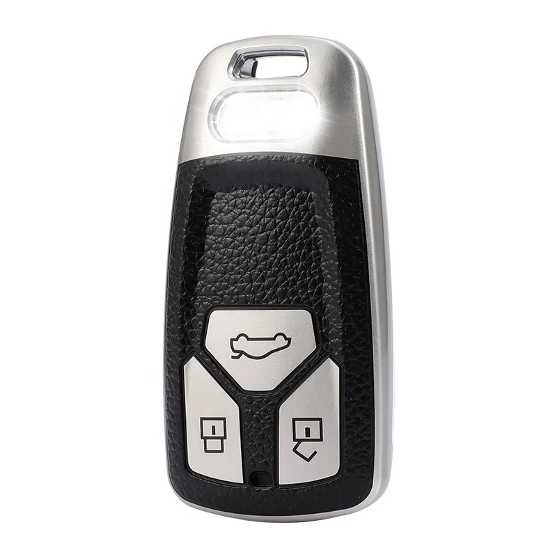 Leather TPU car key  cover For Audi A1 A3 A4 Allroad A5 A6 Q3 Q5 Q7 R8 RS RS7 S3 S4 S7 SQ5 TT car key shell