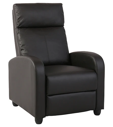 
Amazon supply fabric PU push back recliner living room sofa chair 