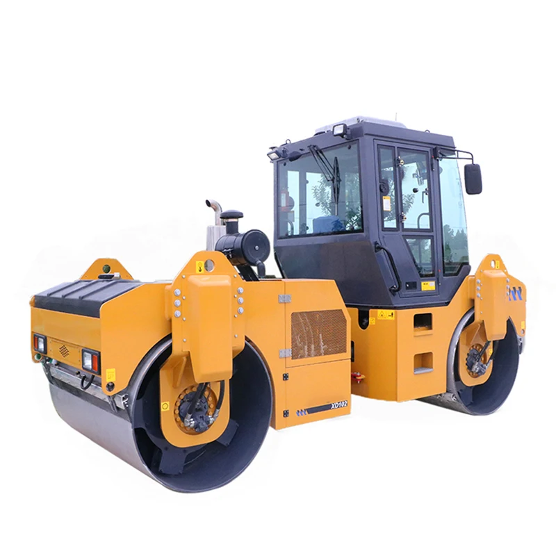 Hot Selling China Cheap Price 10 Ton Mini Small Double Drum Roller Compactor XD102 in Stock