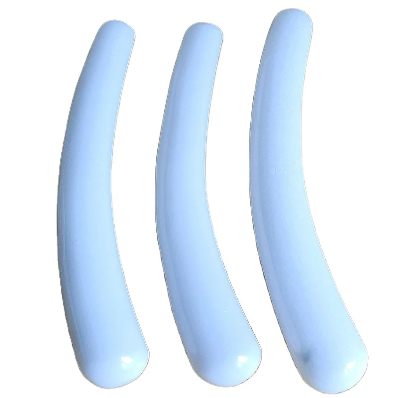 Оптовая продажа, натуральный черный обсидиан, белый нефрит, небольшой изогнутый камень, Кристальный кварцевый массажер, палочки Yoni