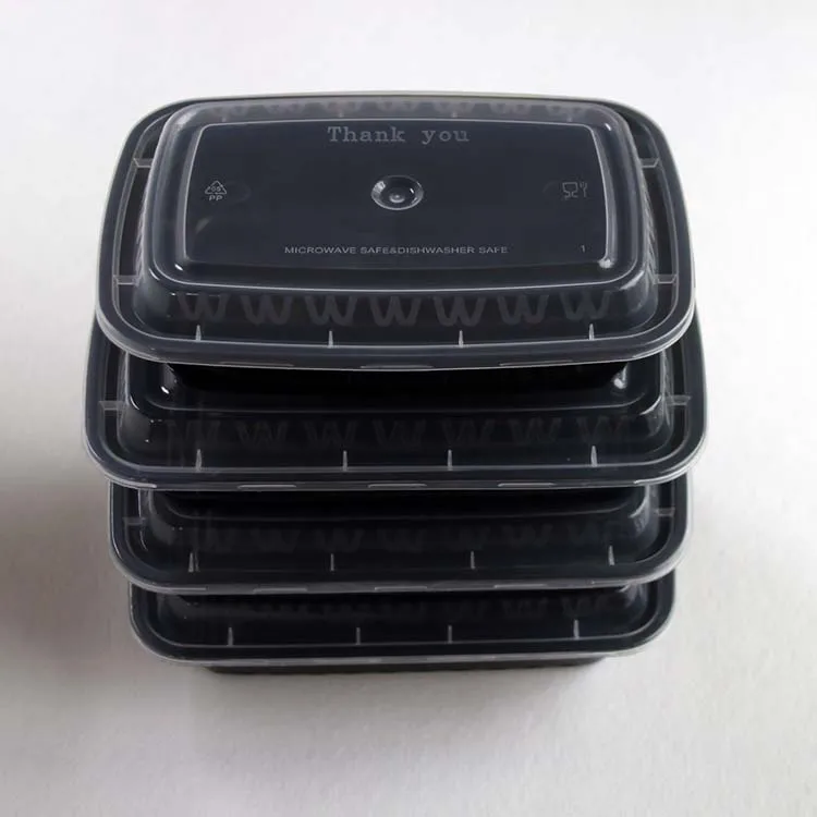 
Disposable plastic hot soup bowl with leakproof takeaway deli round clear food container 