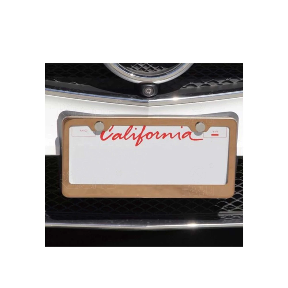 
Custom stainless steel car license plate frame for US 