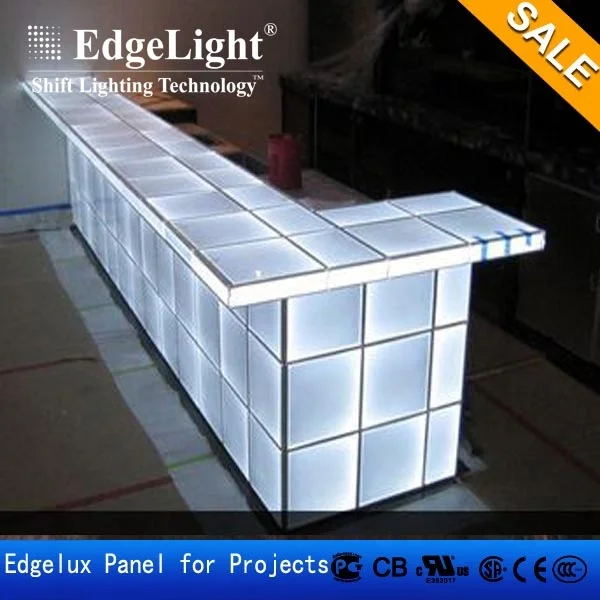 Edgelight Pattern Curved Led Signs Acrylic Base Light Guide Plate Super Bright Ultra Thin Led Panel Light CE UL Approved
