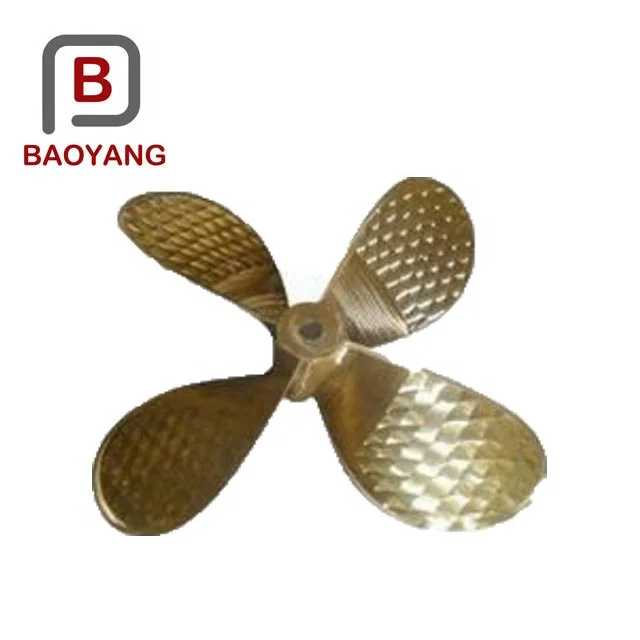 Custom high speed bronze 4 blade marine propeller
