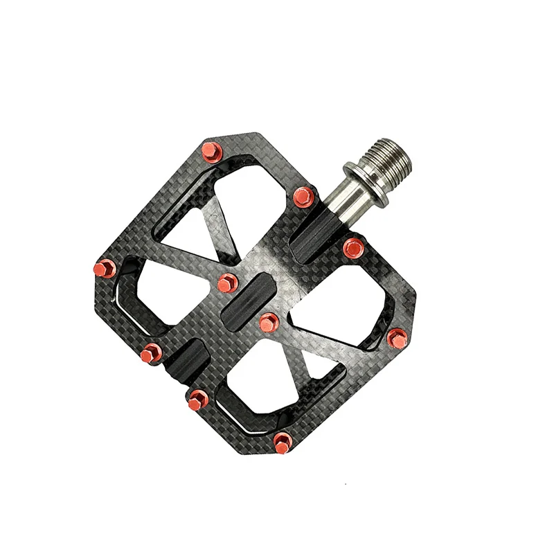 Hight Quality Lightweight 3 Sealed Bearing Flat Pedal BMX MTB Bicycle Parts Custom Aluminum Carbon Fiber Bike Pedals