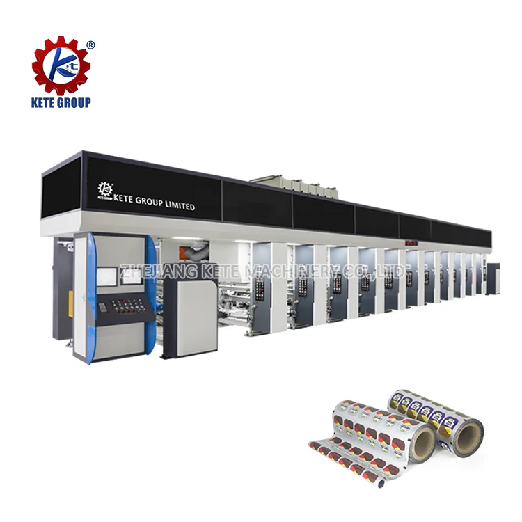 Hot Sale Rotogravure Printing Machine 6 Color  Electronic Line Shaft Full Auto Gravure Printing Machine For BOPP CPP PE Printing