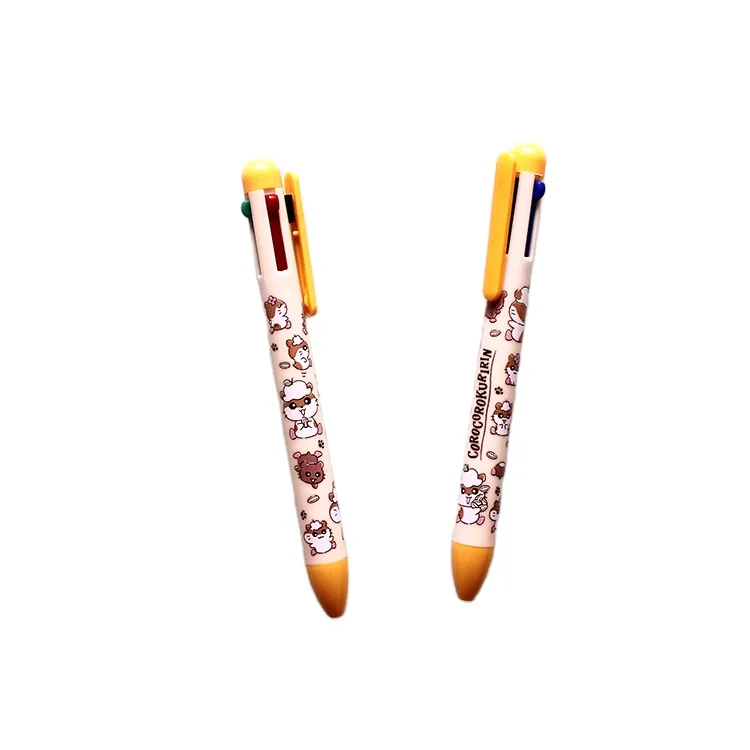 4 in 1 Multi Coloured Ballpoint Pen, 4-Color Retractable Ballpoint Pens for Office School Supplies Students Children Gift